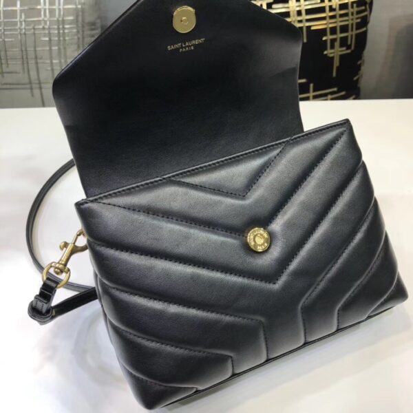 [REP 1:1] Saint Laurent Loulou Mini Shoulder Bag Black For Women 7in/18cm YSL