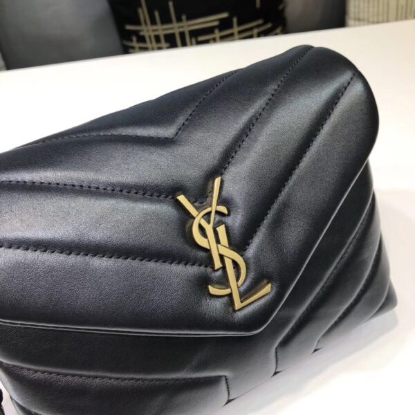 [REP 1:1] Saint Laurent Loulou Mini Shoulder Bag Black For Women 7in/18cm YSL