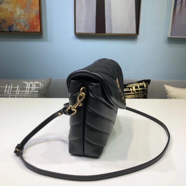 [REP 1:1] Saint Laurent Loulou Mini Shoulder Bag Black For Women 7in/18cm YSL