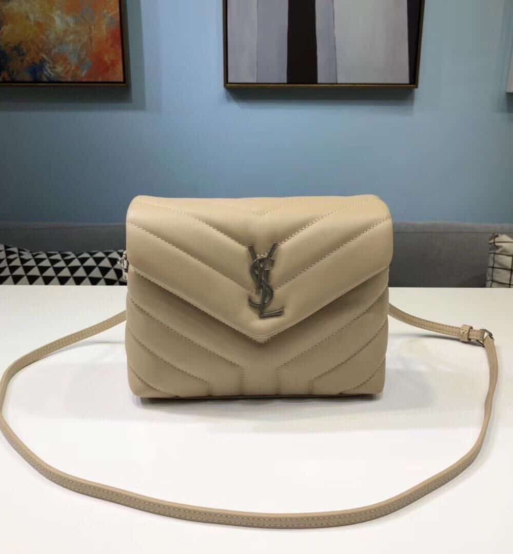 [REP 1:1] Saint Laurent Loulou Mini Shoulder Bag White For Women 7in/18cm YSL