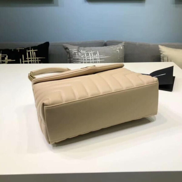 [REP 1:1] Saint Laurent Loulou Small Chain Bag In Matelassé "Y" Beige For Women 9.8in/23cm YSL 494699DV7272721