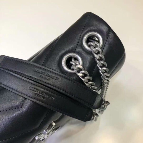 [REP 1:1] Saint Laurent Loulou Small Chain Bag In Matelassé "Y" Black For Women 9.8in/23cm YSL 494699DV7261000