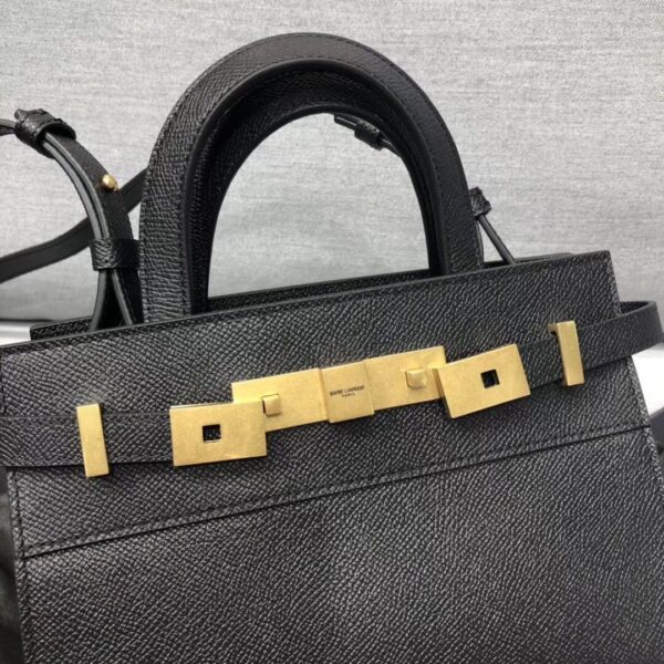 [REP 1:1] Saint Laurent Manhattan Nano Shopping Bag In Box Black For Women 8.2in/21cm YSL 5937410SX0W1000
