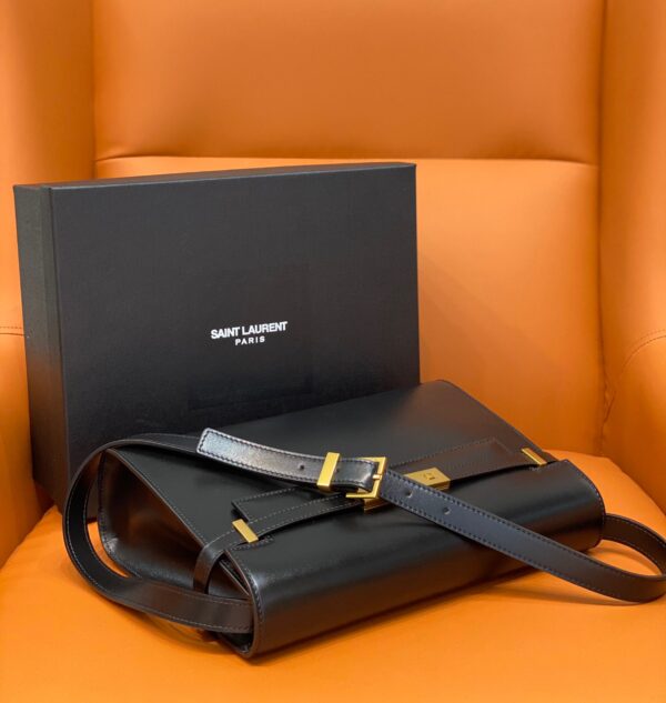 [REP 1:1] Saint Laurent Manhattan Shoulder Bag Black For Women 11.4in/29cm YSL 5792710SX0W1000