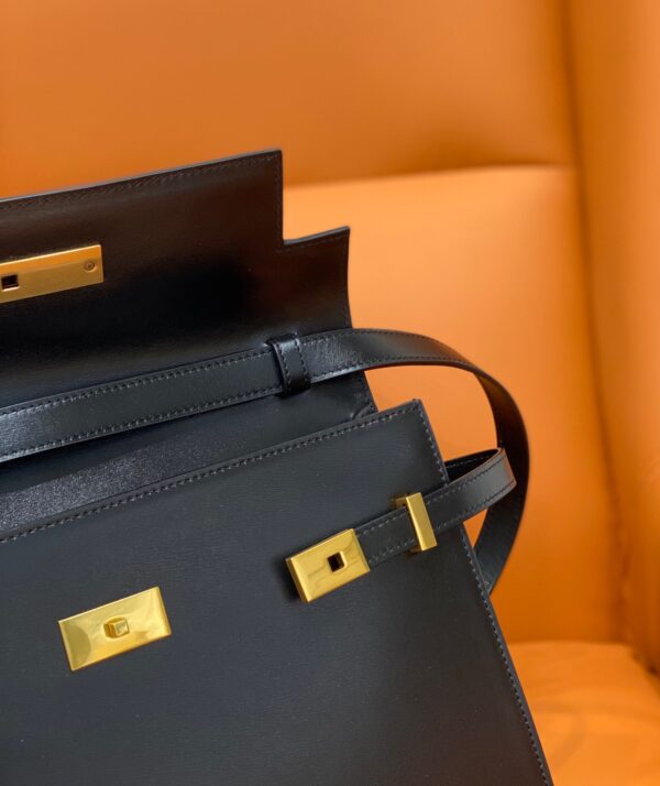 [REP 1:1] Saint Laurent Manhattan Shoulder Bag Black For Women 11.4in/29cm YSL 5792710SX0W1000