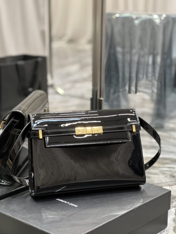 [REP 1:1] Saint Laurent Manhattan Shoulder Bag Black For Women 11.4in/29cm YSL