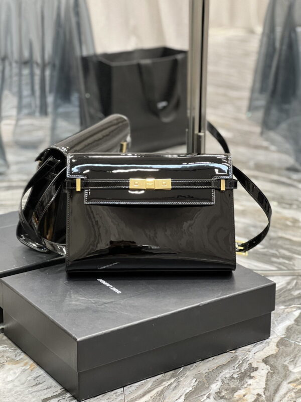 [REP 1:1] Saint Laurent Manhattan Shoulder Bag Black For Women 11.4in/29cm YSL