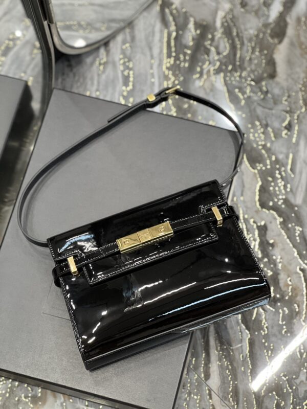 [REP 1:1] Saint Laurent Manhattan Small Shoulder Bag Black For Women 9.4in/24cm YSL 675626B870J1000