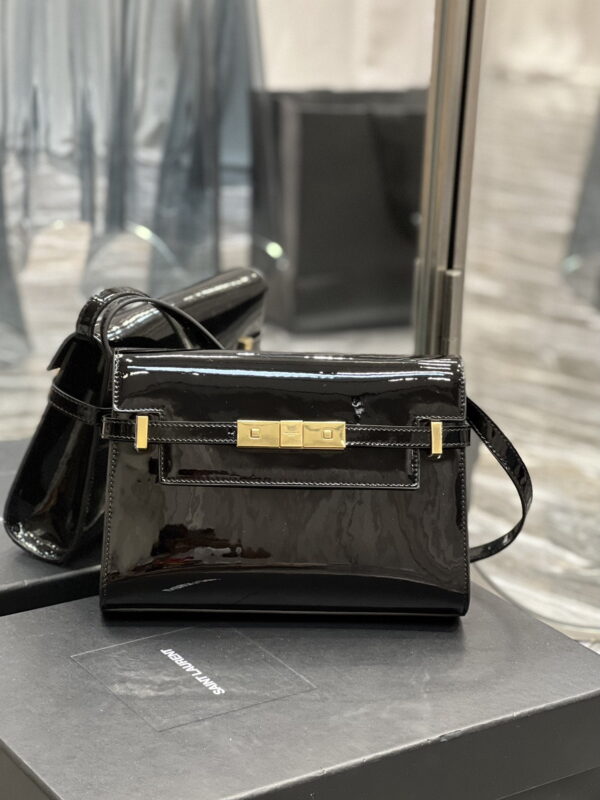 [REP 1:1] Saint Laurent Manhattan Small Shoulder Bag Black For Women 9.4in/24cm YSL 675626B870J1000