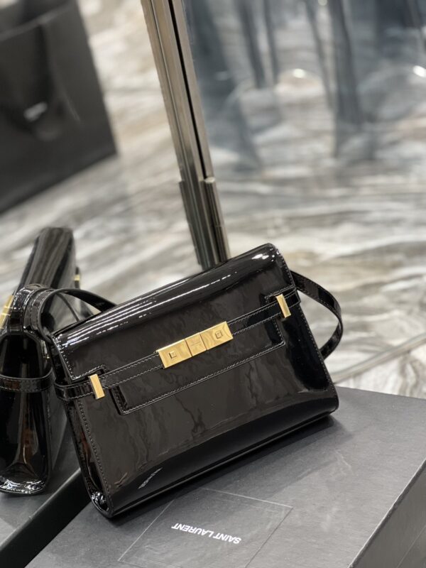 [REP 1:1] Saint Laurent Manhattan Small Shoulder Bag Black For Women 9.4in/24cm YSL 675626B870J1000