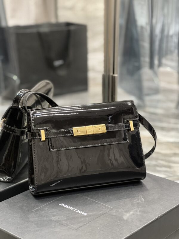 [REP 1:1] Saint Laurent Manhattan Small Shoulder Bag Black For Women 9.4in/24cm YSL 675626B870J1000