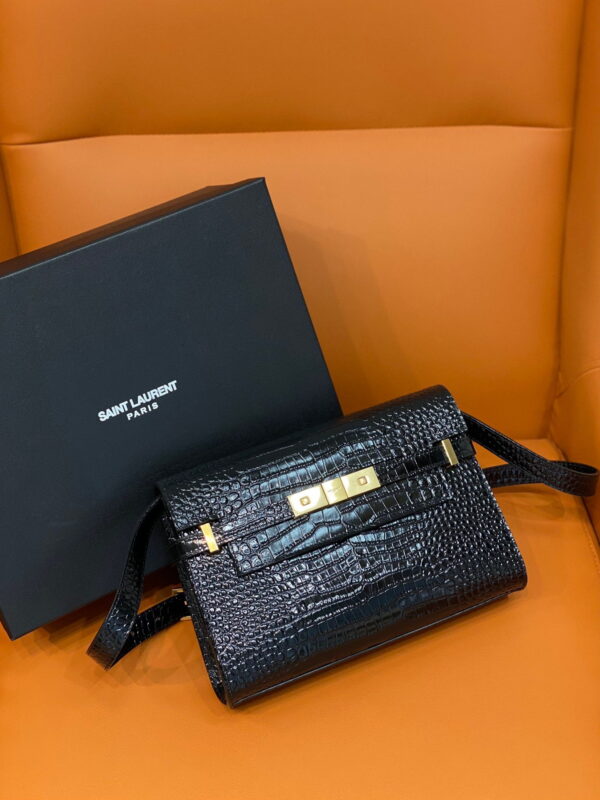 [REP 1:1] Saint Laurent Manhattan Small Shoulder Bag Black For Women 9.4in/24cm YSL 675626DND0W1000