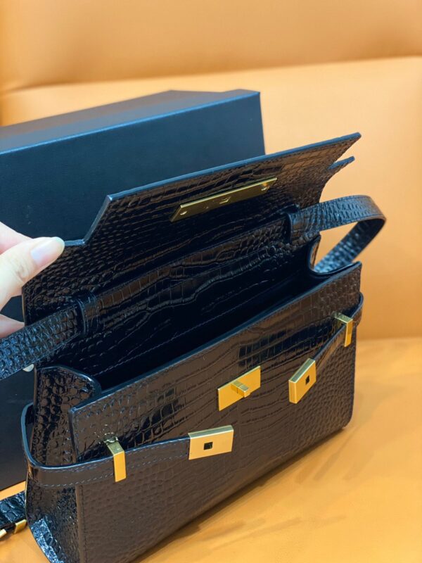 [REP 1:1] Saint Laurent Manhattan Small Shoulder Bag Black For Women 9.4in/24cm YSL 675626DND0W1000