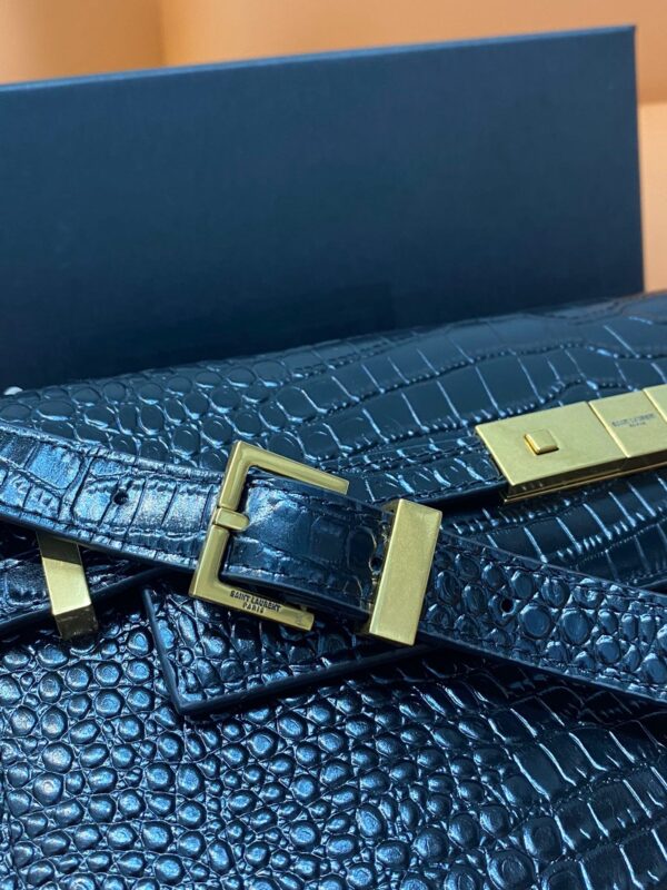[REP 1:1] Saint Laurent Manhattan Small Shoulder Bag Black For Women 9.4in/24cm YSL 675626DND0W1000