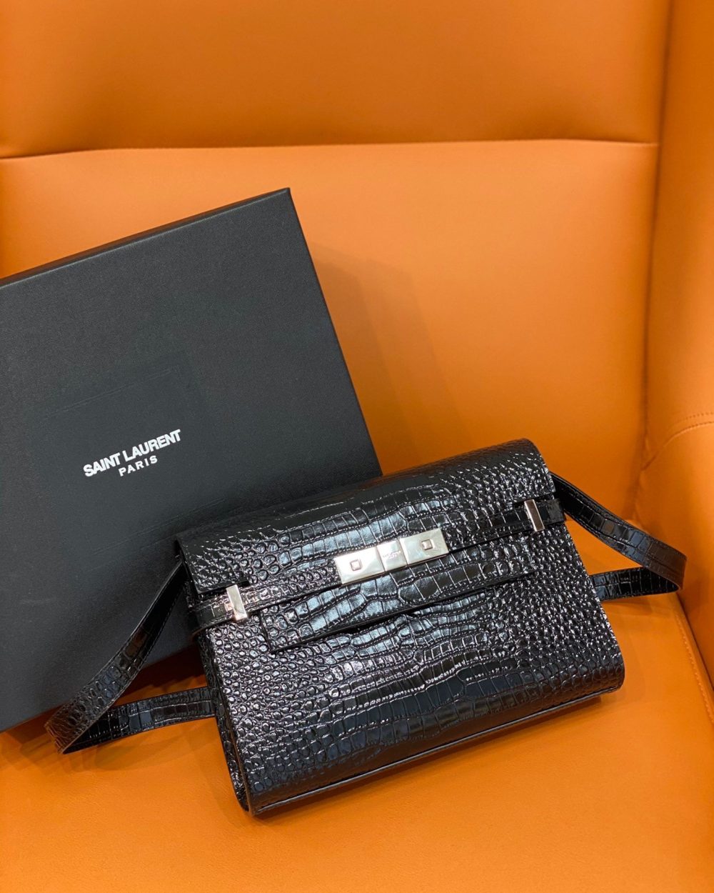 [REP 1:1] Saint Laurent Manhattan Small Shoulder Bag Black For Women 9.4in/24cm YSL