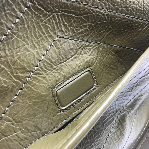 [REP 1:1] Saint Laurent Niki Medium Chain Bag In Crinkled Vintage Green For Women 11in/28cm YSL 6331581YG041229