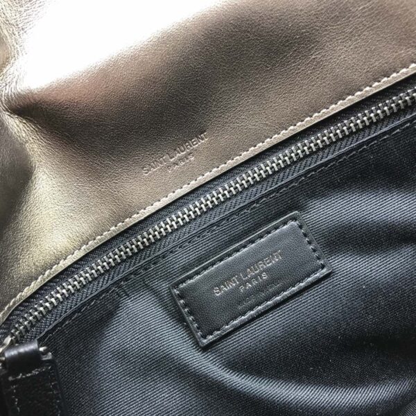 [REP 1:1] Saint Laurent Niki Medium Chain Bag In Crinkled Vintage Silver For Women 11in/28cm YSL