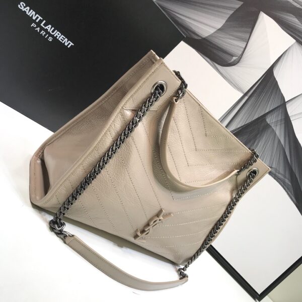 [REP 1:1] Saint Laurent Niki Medium Shopping Bag Beige For Women 12.6in/32cm YSL