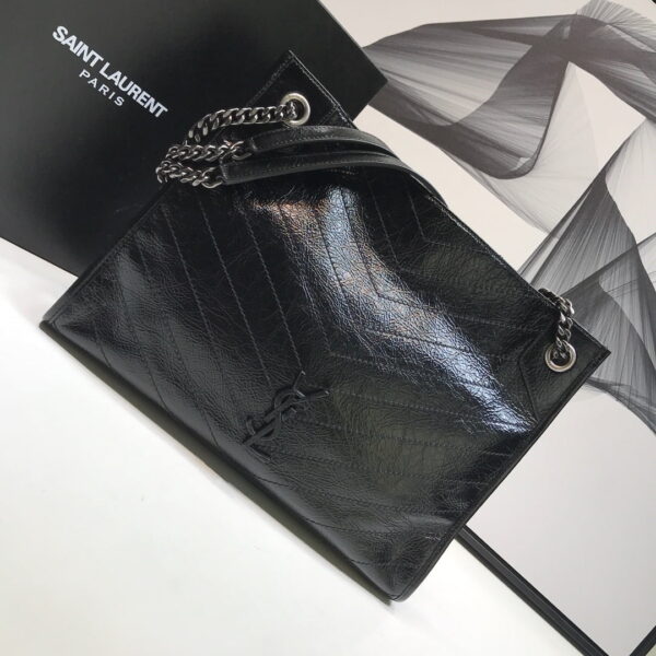 [REP 1:1] Saint Laurent Niki Medium Shopping Bag Black For Women 12.6in/32cm YSL