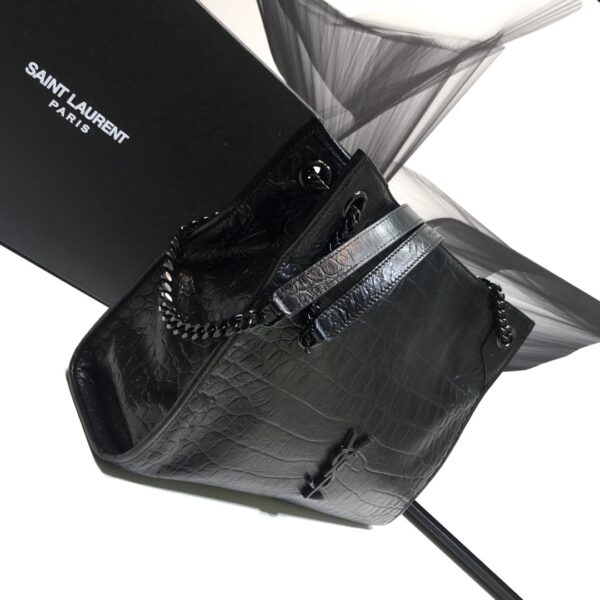 [REP 1:1] Saint Laurent Niki Medium Shopping Bag Black For Women 12.6in/32cm YSL