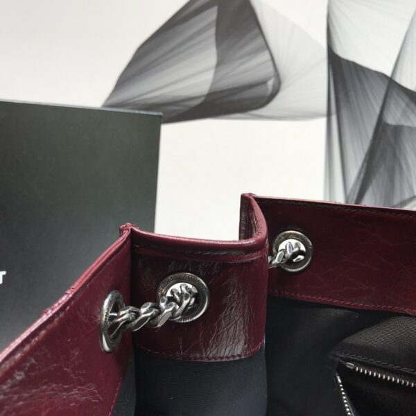 [REP 1:1] Saint Laurent Niki Medium Shopping Bag Burgundy For Women 12.6in/32cm YSL