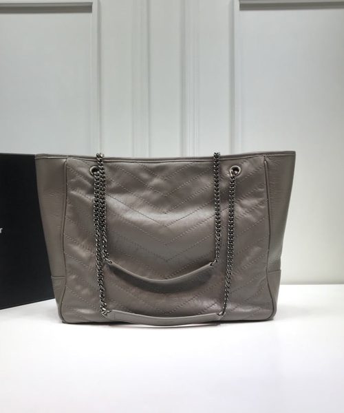 [REP 1:1] Saint Laurent Niki Shopping Bag Dark Beige For Women 13.8in/35cm YSL