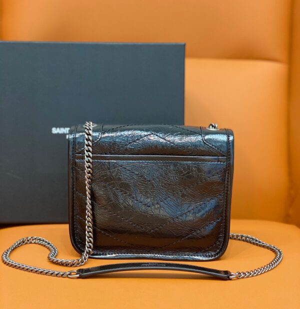 [REP 1:1] Saint Laurent Niki Wallets On Chain Black For Women 7.5in/19cm