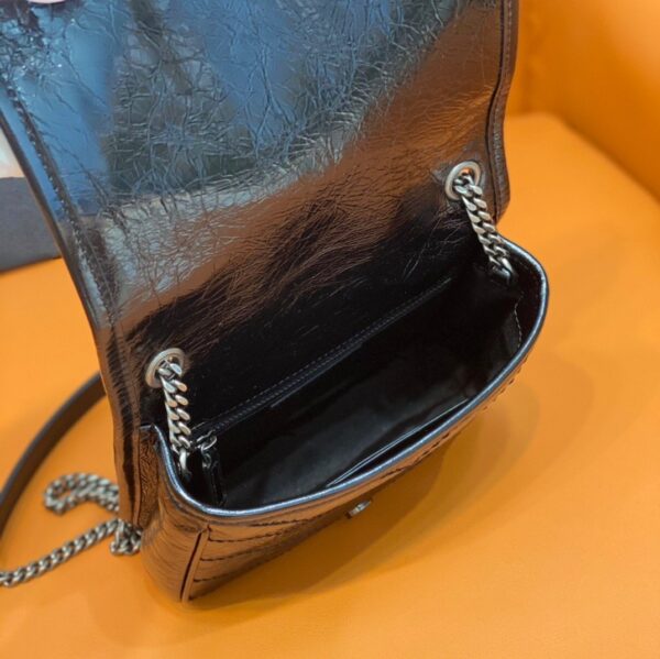 [REP 1:1] Saint Laurent Niki Wallets On Chain Black For Women 7.5in/19cm