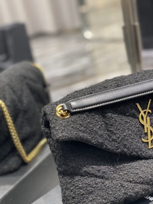 [REP 1:1] Saint Laurent Puffer Small Chain Bag Black For Women, Women's Bags 11.4in/29cm YSL‎