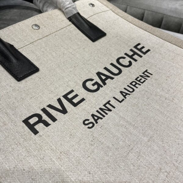 [REP 1:1] Saint Laurent Rive Gauche North/South Tote Bag In Printed Linen For Women 15.3in/39cm YSL 632539FAABR9083