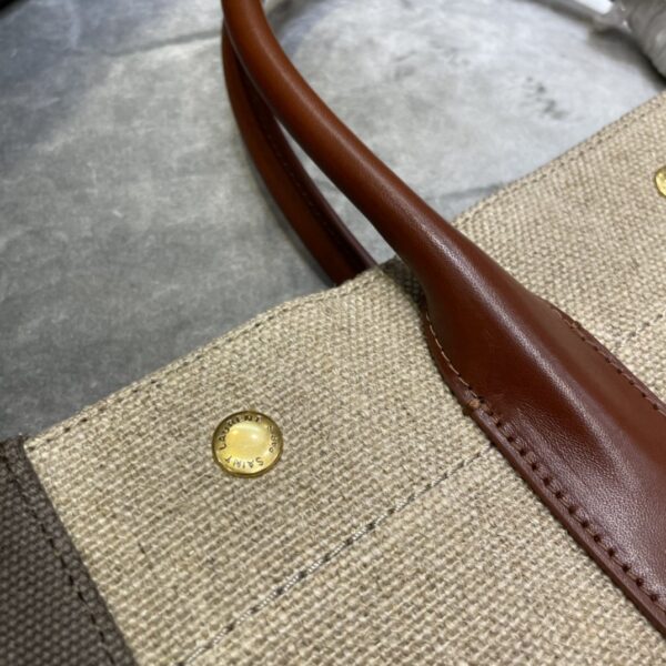 [REP 1:1] Saint Laurent Rive Gauche North/South Tote Bag In Printed Linen For Women 15.3in/39cm YSL 632539FAABR9083