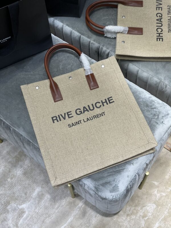 [REP 1:1] Saint Laurent Rive Gauche North/South Tote Bag In Printed Linen For Women 15.3in/39cm YSL