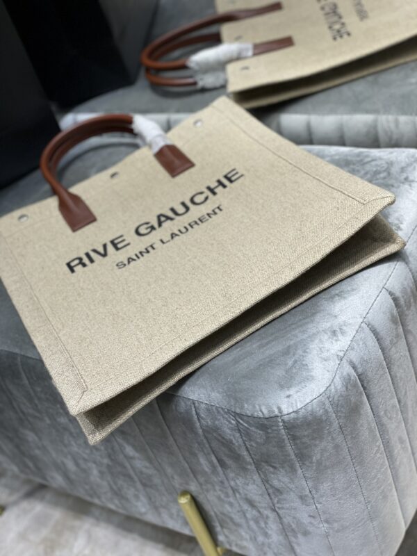 [REP 1:1] Saint Laurent Rive Gauche North/South Tote Bag In Printed Linen For Women 15.3in/39cm YSL
