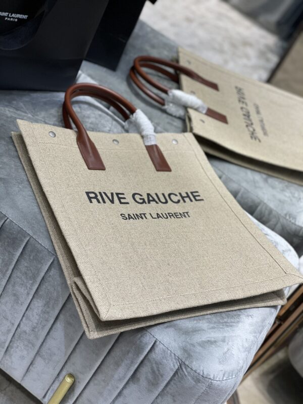 [REP 1:1] Saint Laurent Rive Gauche North/South Tote Bag In Printed Linen For Women 15.3in/39cm YSL