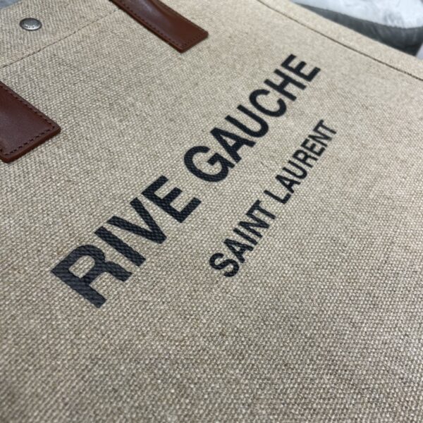 [REP 1:1] Saint Laurent Rive Gauche North/South Tote Bag In Printed Linen For Women 15.3in/39cm YSL