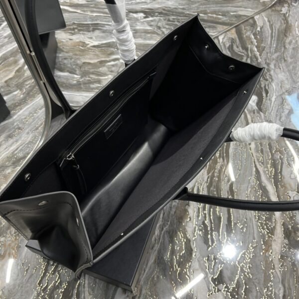[REP 1:1] Saint Laurent Rive Gauche Tote Bag In Black For Women 18.9in/48cm YSL 587273CWTFE1000