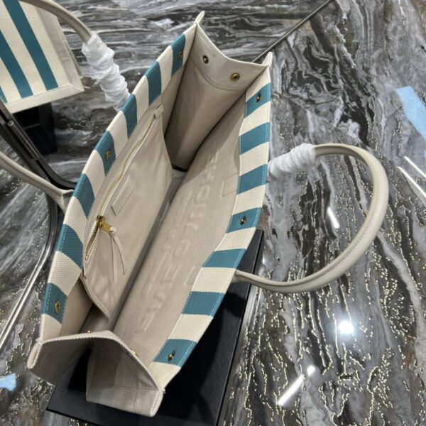 [REP 1:1] Saint Laurent Rive Gauche Tote Bag In Water Green For Women 18.9in/48cm YSL 499290FAAD51680