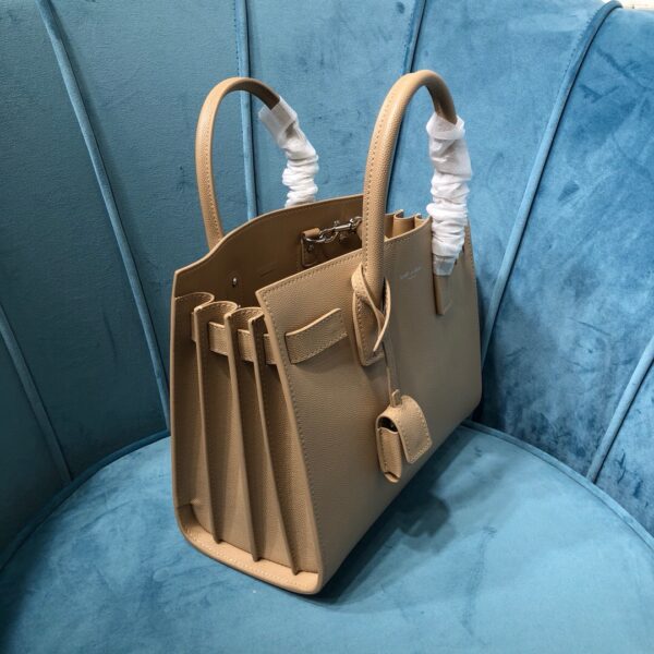[REP 1:1] Saint Laurent Sac De Jour Baby In Shiny Dark Beige For Women 10.2in/26cm YSL 42186302G9W2721