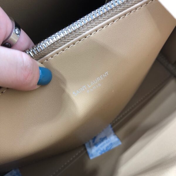 [REP 1:1] Saint Laurent Sac De Jour Baby In Shiny Dark Beige For Women 10.2in/26cm YSL 42186302G9W2721