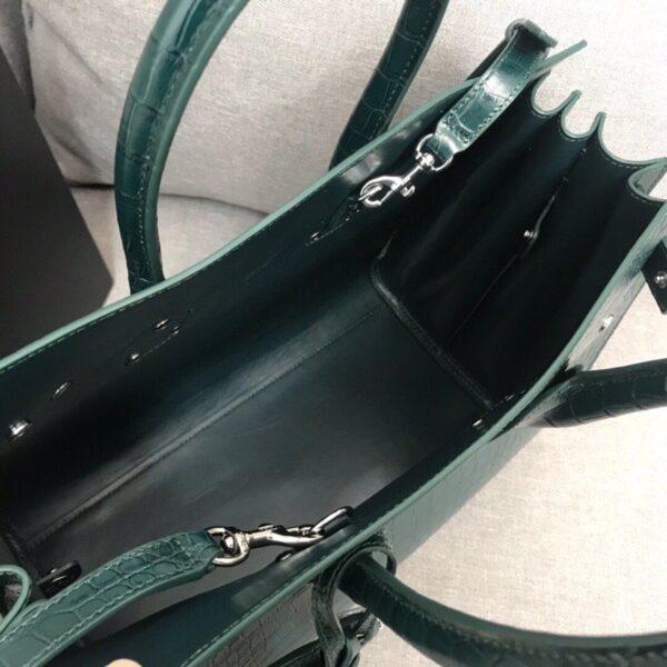 [REP 1:1] Saint Laurent Sac De Jour Small In Embossed Crocodile Green For Women 12.5in/32cm YSL