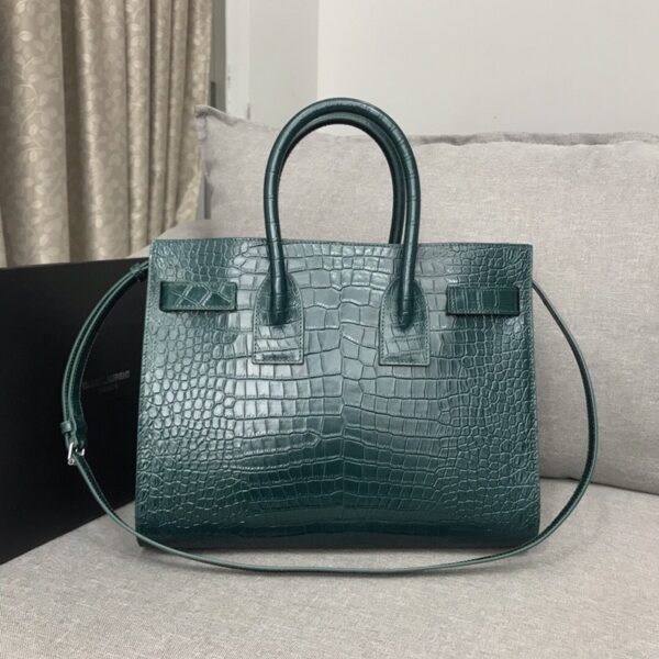 [REP 1:1] Saint Laurent Sac De Jour Small In Embossed Crocodile Green For Women 12.5in/32cm YSL