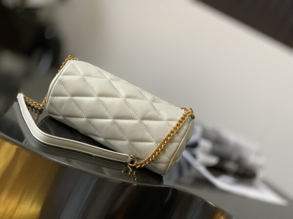 [REP 1:1] Saint Laurent Sade Mini Tube Bag For Women 7.9in/20cm Vintage White YSL 699703AAAJU9207