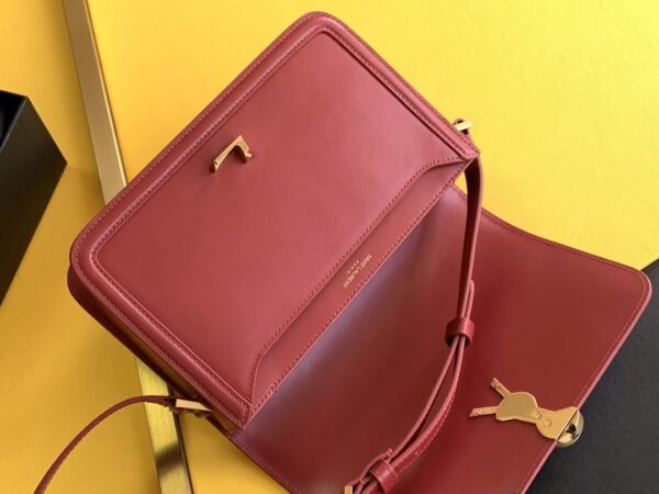 [REP 1:1] Saint Laurent Solferino Medium Satchel Bag In Box Red With Gold Hardware For Women 9in/23cm YSL 6343050SX0W6805