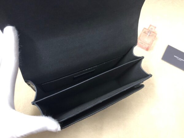 [REP 1:1] Saint Laurent Sunset Chain Wallet Black For Women 8.2in/21cm YSL