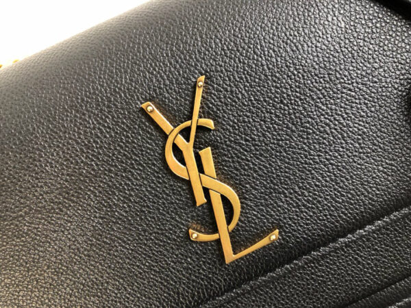[REP 1:1] Saint Laurent Sunset Medium Chain Bag Black For Women 8.6in/22cm YSL 442906D420W1000