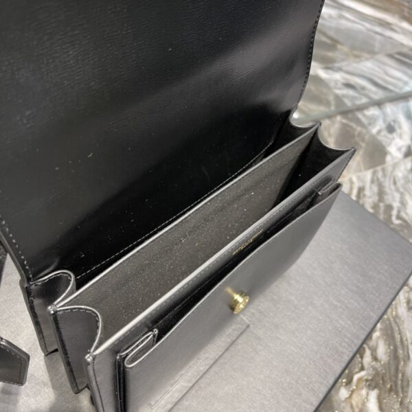 [REP 1:1] Saint Laurent Sunset Medium Chain Bag Black For Women 9.8in/22cm YSL