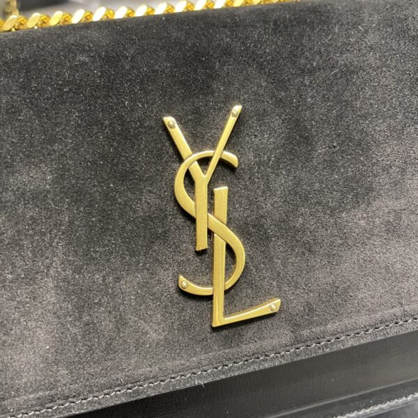 [REP 1:1] Saint Laurent Sunset Medium Chain Bag Black For Women 9.8in/22cm YSL