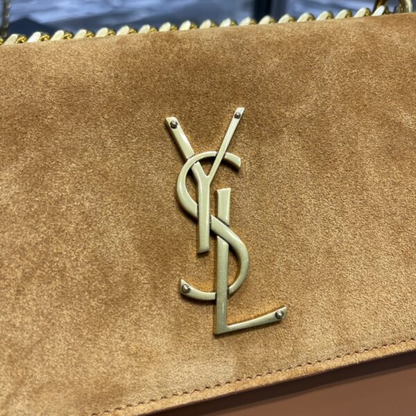 [REP 1:1] Saint Laurent Sunset Medium Chain Bag Brown For Women 9.8in/22cm YSL