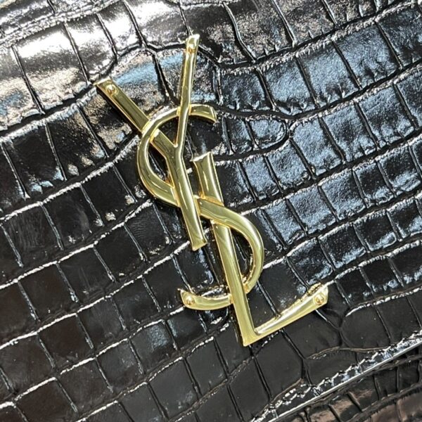 [REP 1:1] Saint Laurent Sunset Medium Chain Bag For Women 8.6in/22cm Black YSL 442906DND0J1000