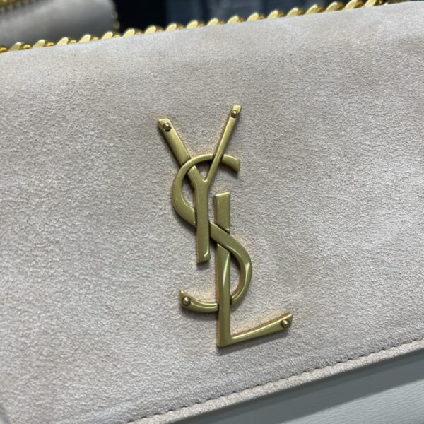 [REP 1:1] Saint Laurent Sunset Medium Chain Bag White For Women 9.8in/22cm YSL